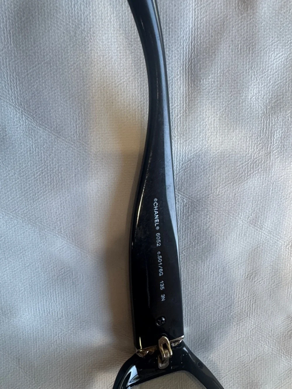 CHANEL Black Oversized Shield Sunglasses with Quilted Case - Picture 5 of 7